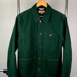 Wallace & Barnes duck canvas utility chore jacket - Green (M)